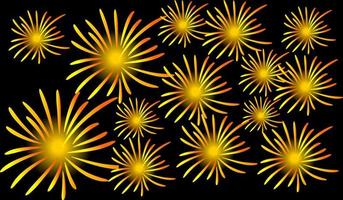 abstract fireworks background, fireworks explosion vector illustration