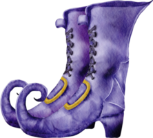 watercolor halloween boots magic png