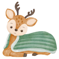 watercolor cute reindeer png