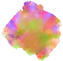 watercolor stain colorful png