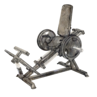 watercolor gym leg press png