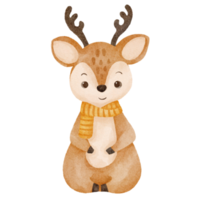 watercolor cute reindeer png