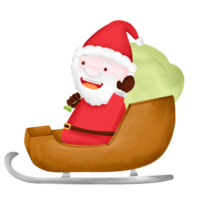 watercolor santa character png