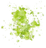 éclaboussure verte aquarelle png