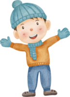 watercolor boy cute png