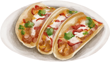 imágenes prediseñadas de taco acuarela png