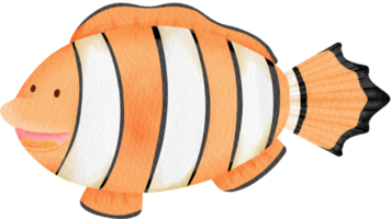 watercolor clownfish clip art png