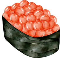 watercolor sushi Japanese cuisine png