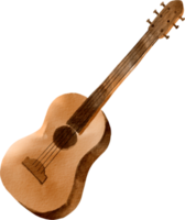 vattenfärg gitarr element png