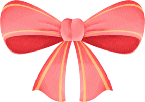 watercolor red bow ribbon png