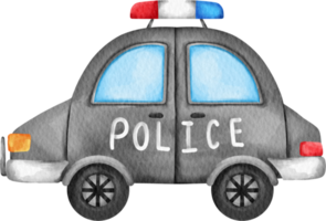 acquerello polizia auto png