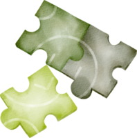 jouet puzzle aquarelle png