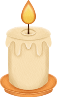 watercolor halloween candle png