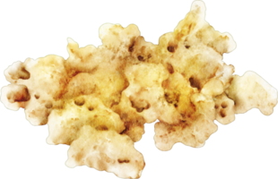 vattenfärg popcorn mellanmål png