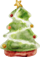 Aquarell Weihnachtsbaum png