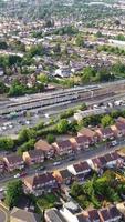 Aerial View of City in Vertical and portrait Style video