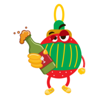 personagem de mascote bonito dos desenhos animados de natal png