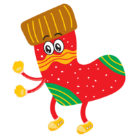 personagem de mascote bonito dos desenhos animados de natal png