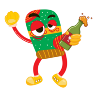 cute christmas cartoon mascot character png