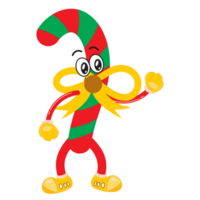 personagem de mascote bonito dos desenhos animados de natal png