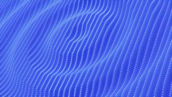 Abstract blue waves streaks circles of particles and dots futuristic rhythmic glowing magic energy. Abstract background. Video in high quality 4k, motion design