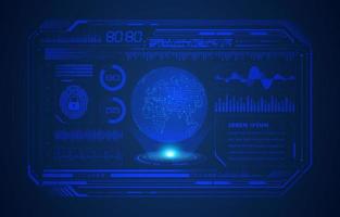 Modern HUD Technology Screen Background vector