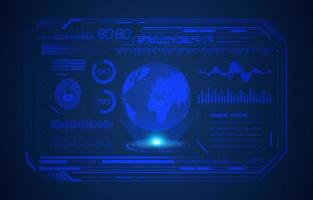 Modern HUD Technology Screen Background vector