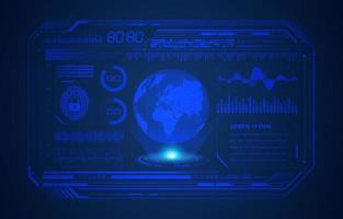 Modern HUD Technology Screen Background vector