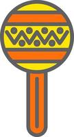 icono de vector de maracas