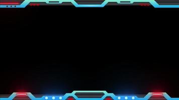 Stream Overlay twitch overlay Red Neon video frame transparent background Free Video