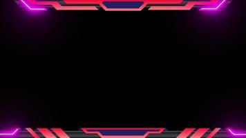 Stream Overlay twitch overlay Pink Neon video frame transparent background Free Video