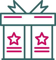 icono de vector de caja de regalo