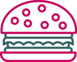 icono de vector de hamburguesa