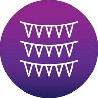 Bunting Vector Icon