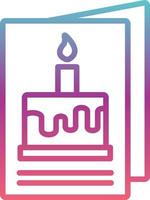 Birthday Card Vector Icon