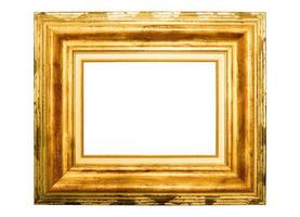 marco dorado aislado foto