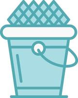 Ice Bucket Vector Icon