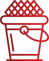 Ice Bucket Vector Icon