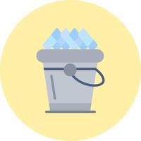 Ice Bucket Vector Icon