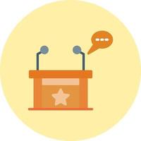 Speech Desk Vector Icon