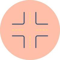 Crossroad Vector Icon