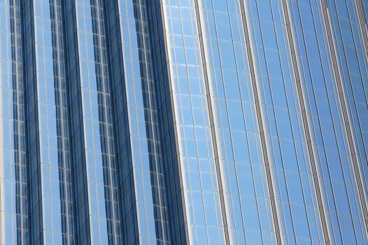 Building windows close-up photo