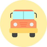 icono de vector de autobús escolar