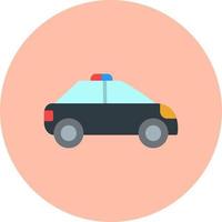 icono de vector de coche de policía