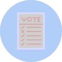 Ballot Paper Vector Icon