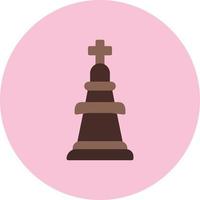 icono de vector de rey de ajedrez