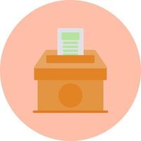 icono de vector de papel de votación