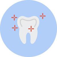 icono de vector de diente fresco