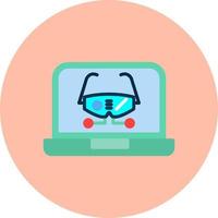 icono de vector de gafas