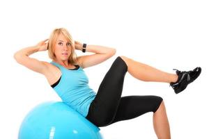 Woman working out photo